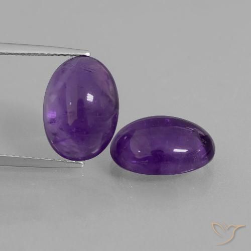 10.95克拉天然紫水晶，椭圆形，透明
