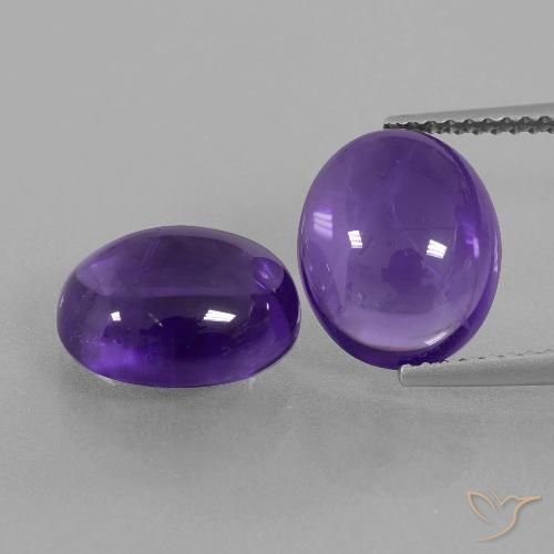 7.85克拉天然紫水晶，椭圆形，透明