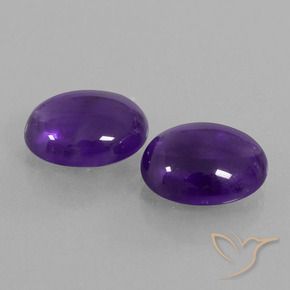6.29克拉天然紫水晶，椭圆形，透明