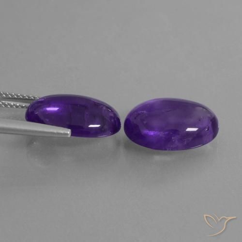 10.26克拉天然紫水晶，椭圆形，透明