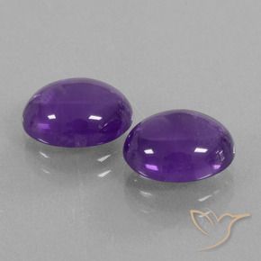 5.23克拉天然紫水晶，椭圆形，透明
