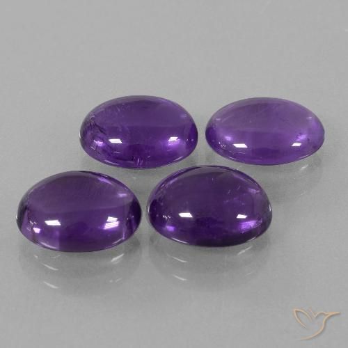 8.83ctw 天然 中紫 紫水晶, 椭圆形, 透明