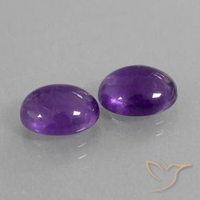 4.97克拉天然紫水晶，椭圆形，透明