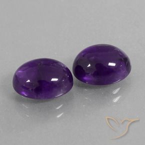 6.09克拉天然紫水晶，椭圆形，透明