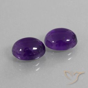 5.95克拉天然紫水晶，椭圆形，透明