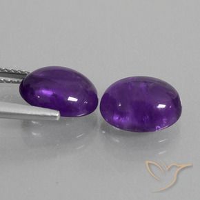5.52克拉天然紫水晶，椭圆形，透明