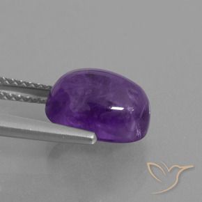 3.62克拉天然紫水晶，椭圆形，透明