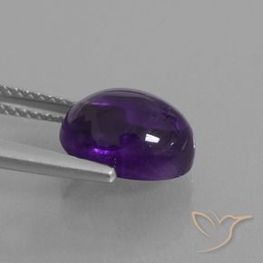 3.29克拉天然紫水晶，椭圆形，透明