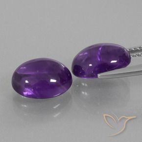 5.60克拉天然紫水晶，椭圆形，透明