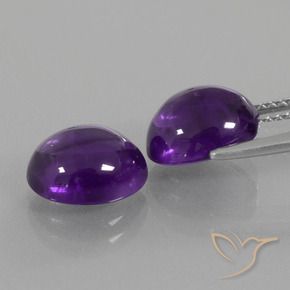 5.58克拉天然紫水晶，椭圆形，透明