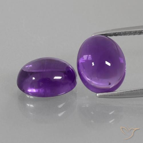 5.96克拉天然紫水晶，椭圆形，透明