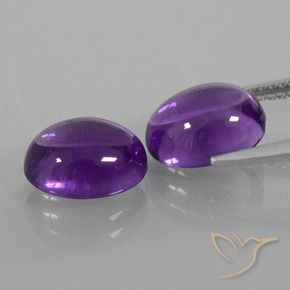 5.96克拉天然紫水晶，椭圆形，透明