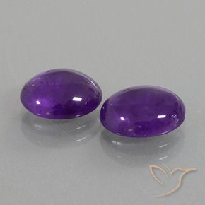 4.43克拉天然紫水晶，椭圆形，透明