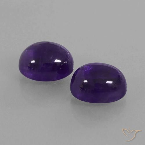 6.97克拉天然紫水晶，椭圆形，透明