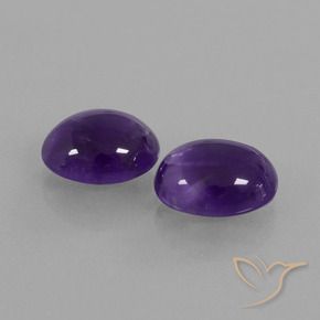 4.91克拉天然紫水晶，椭圆形，透明