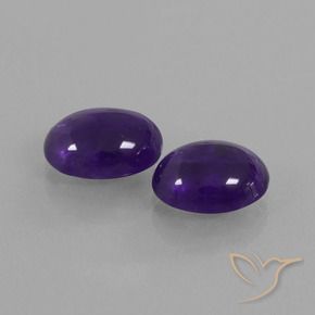 4.76克拉天然紫水晶，椭圆形，透明
