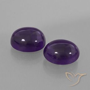6.06克拉天然紫水晶，椭圆形，透明