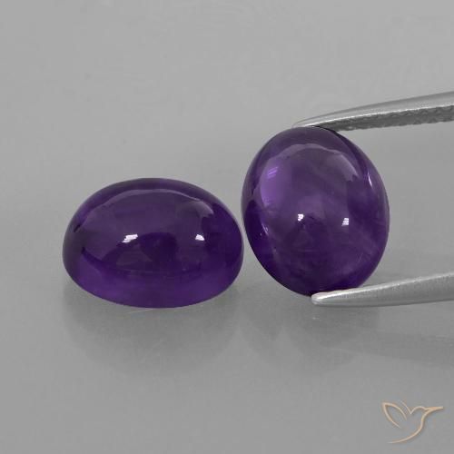 5.98克拉天然紫水晶，椭圆形，透明
