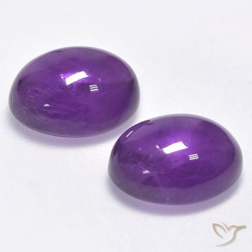 5.63克拉天然紫水晶，椭圆形，透明