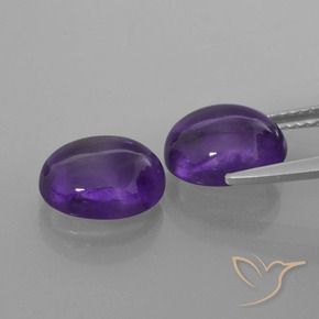 5.33克拉天然紫水晶，椭圆形，透明