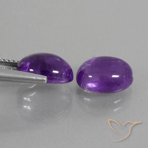 5.76克拉天然紫水晶，椭圆形，透明