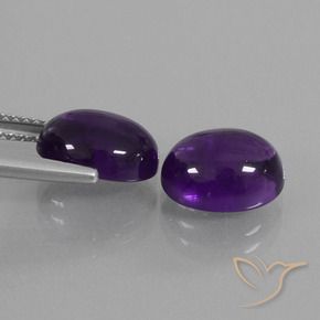 6.00克拉天然紫水晶，椭圆形，透明