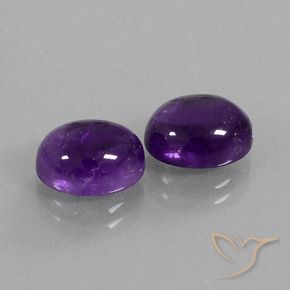 6.21克拉天然紫水晶，椭圆形，透明