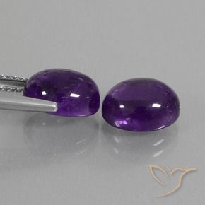6.21克拉天然紫水晶，椭圆形，透明
