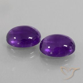 9.68克拉天然紫水晶，椭圆形，透明