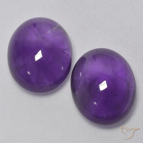 9.17ctw 天然 中紫 紫水晶, 椭圆形, 透明