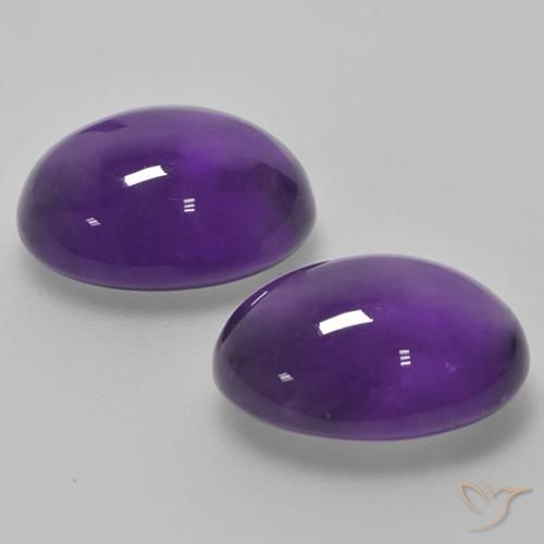 9.17克拉天然紫水晶，椭圆形，透明