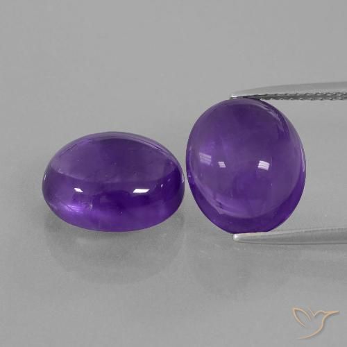 10.12克拉天然紫水晶，椭圆形，透明