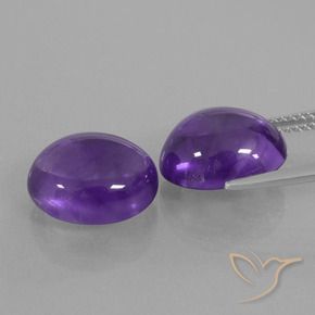 10.12克拉天然紫水晶，椭圆形，透明