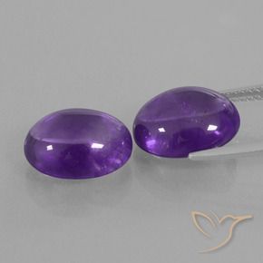 9.67克拉天然紫水晶，椭圆形，透明