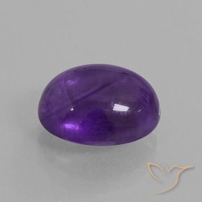 5.19克拉天然紫水晶，椭圆形，透明