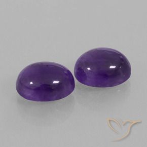 4.40克拉天然紫水晶，椭圆形，透明