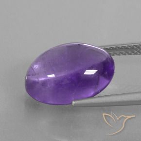 6.05克拉天然紫水晶，椭圆形，透明