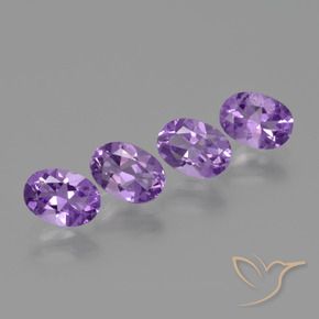 2.95克拉天然紫水晶，椭圆形，VS