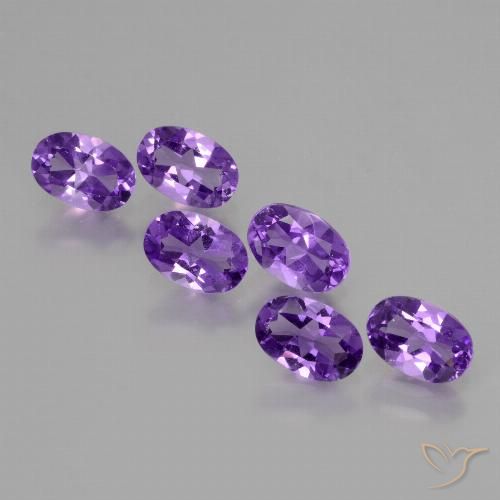 2.50ctw 天然 中紫 紫水晶, 椭圆形, VVS-VS