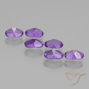 2.56克拉天然紫水晶，椭圆形，VVS-VS