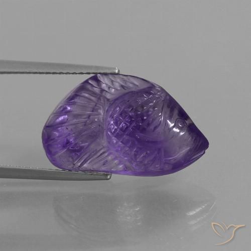 10.58ct 天然 中紫 紫水晶, 花式切割, 透明
