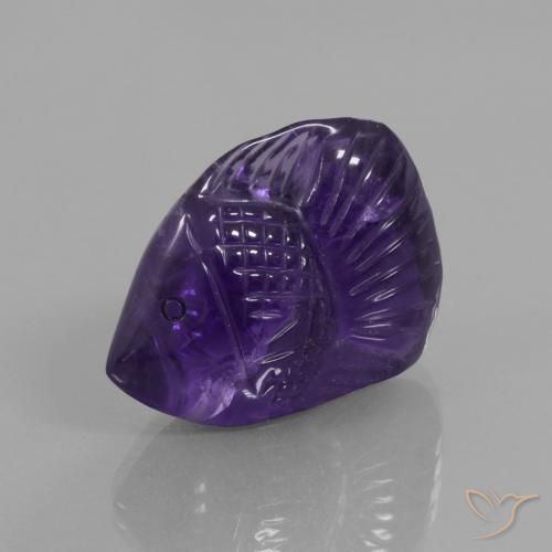 22.17ct 天然 深紫罗兰色 紫水晶, 花式切割, 透明