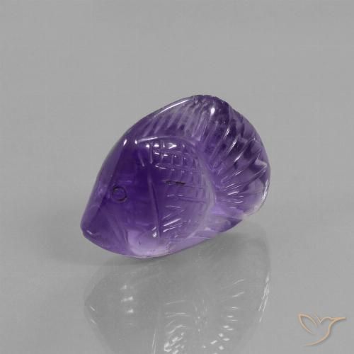 15.38ct 天然 中紫 紫水晶, 花式切割, 透明