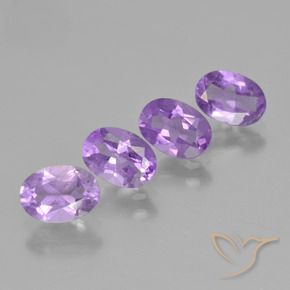 3.00克拉天然紫水晶，椭圆形，VS