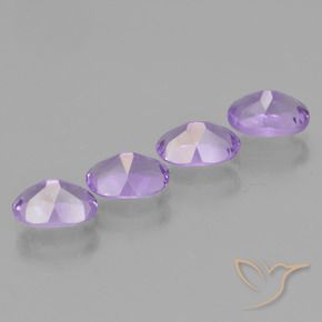 3.09克拉天然紫水晶，椭圆形，VVS-VS