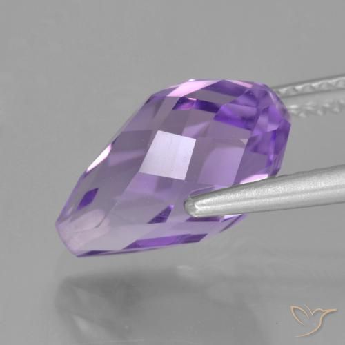 4.23克拉天然紫水晶，泪滴形，VS