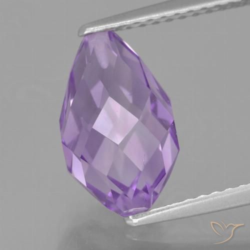 3.52ct 天然 粉红色鸢尾紫 紫水晶, 泪滴形, VS