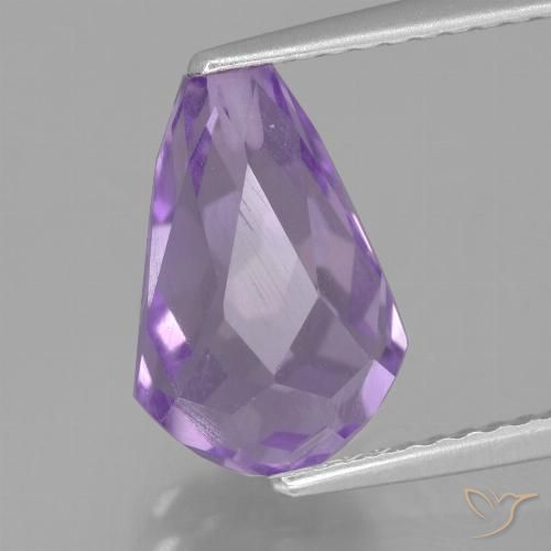 3.76ct 天然 粉红色鸢尾紫 紫水晶, 泪滴形, VS