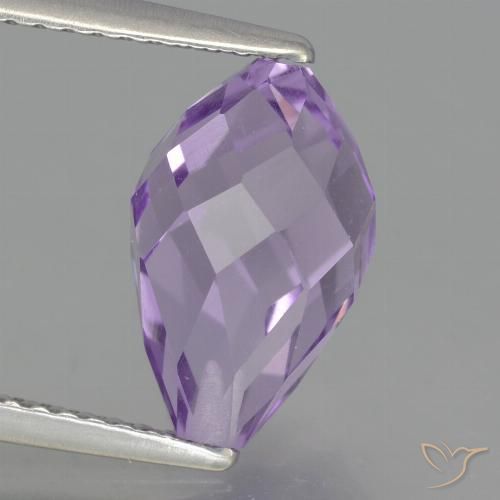 3.48ct 天然 淡粉紫 紫水晶, 泪滴形, VS