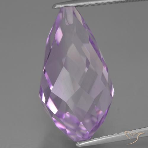 11.48ct 天然 淡粉紫 紫水晶, 泪滴形, VS